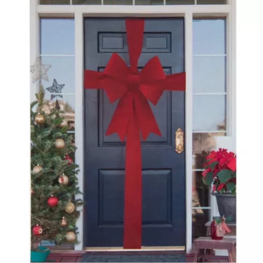New in package! Red Door Bow and Ribbon Wrap to make your door look like a gift